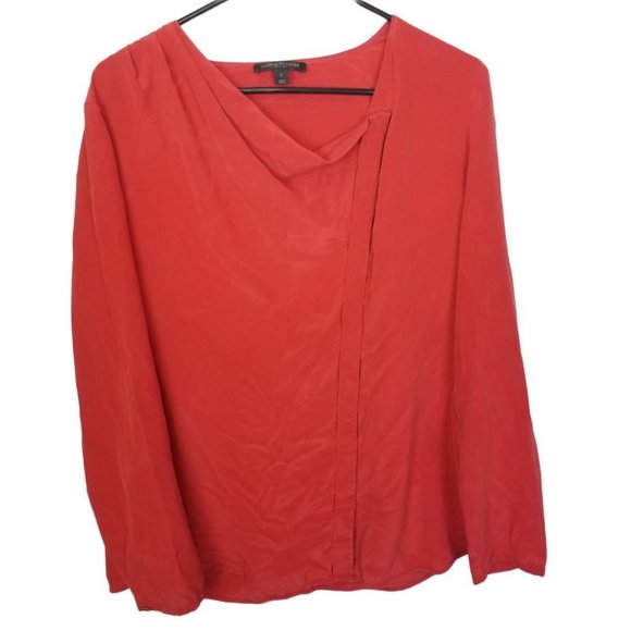 Classiques Entier Atelier Womens L Red Silk Asymme - Picture 1 of 8
